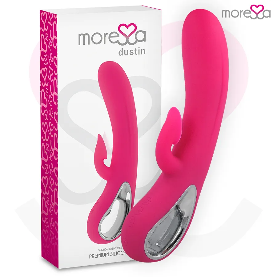 MORESSA - DUSTIN ASPIRATION CLITORIDIENNE ET VIBRATIONS PUISSANTES SILICONE PREMIUM RECHARGEABLE