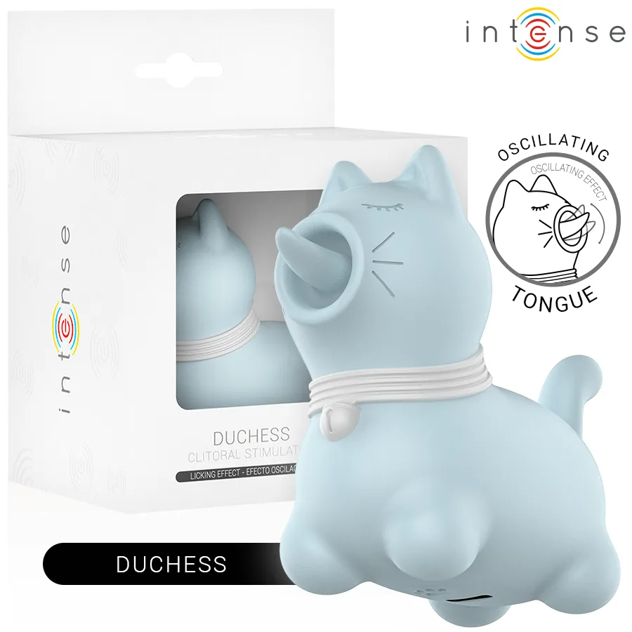 INTENSE - STIMULATEUR DUCHESSE AVEC LANGUE ROTATIVE 360º BLEU
