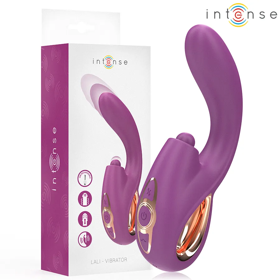 INTENSE - LALI VIBRATEUR MULTIFONCTION POINT G TAPPING & THRUST & VIBRATION VIOLET