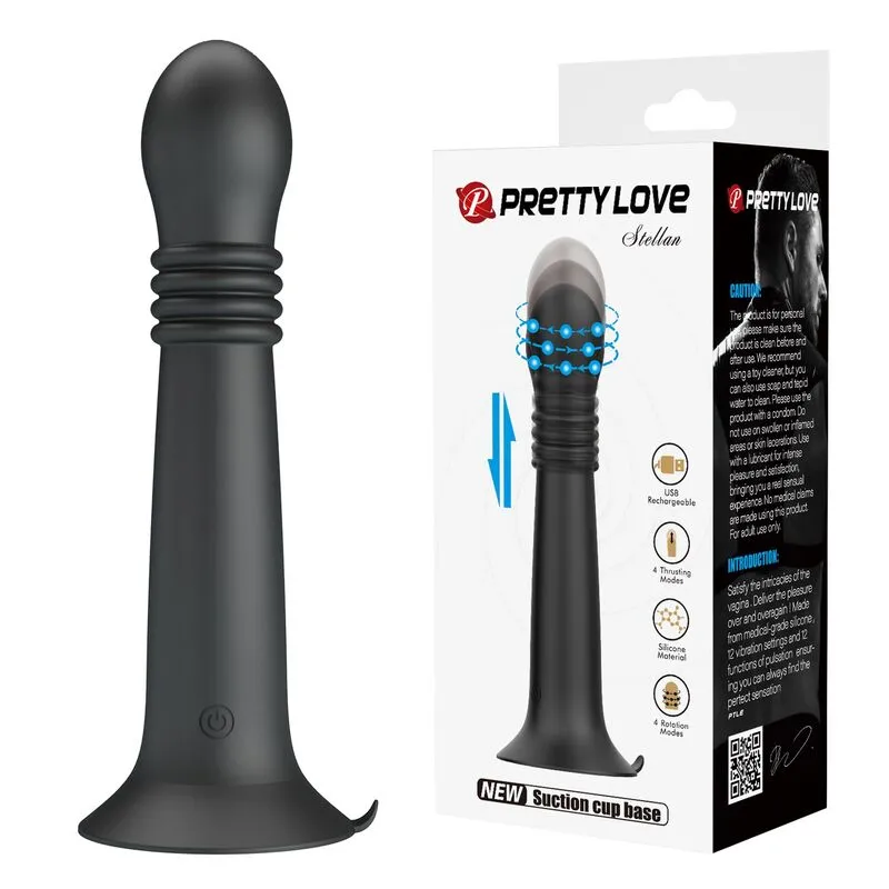 PRETTY LOVE - STELLA MASSEUR ROTATIF ET À POUSSÉE RECHARGEABLE PAR USB