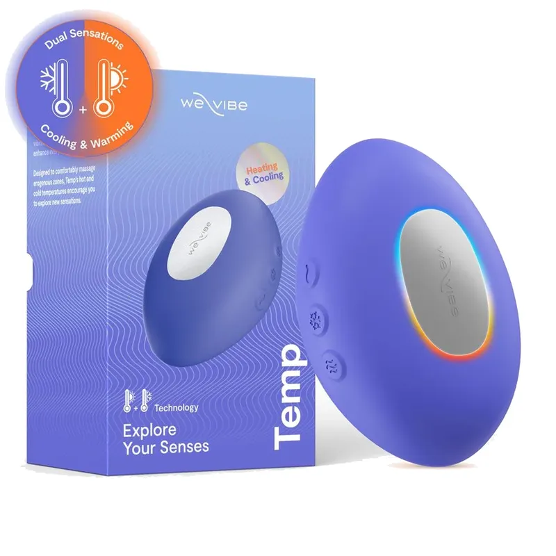 WE-VIBE - VIBRATEUR CHAUFFANT ET RAFRAÎCHISSANT, BLEU LAVANDE
