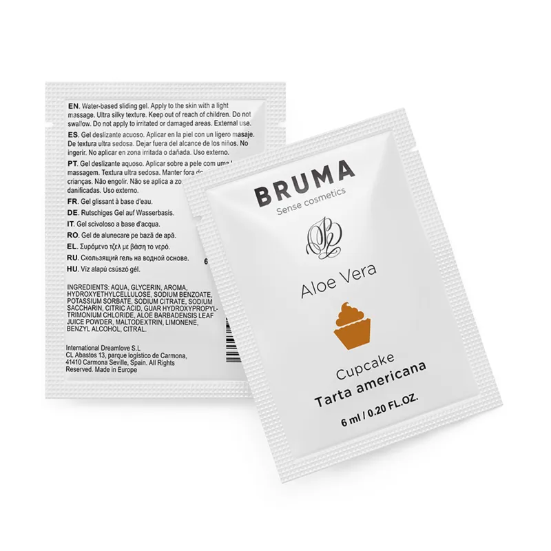 BRUMA - GEL GLISSANT À L''ALOE VERA SAVEUR CUPCAKE 6 ML