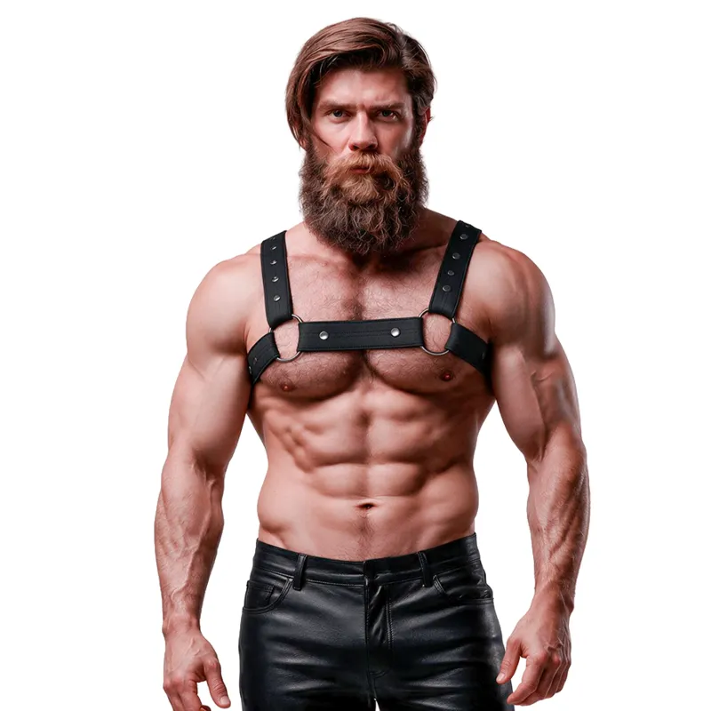 FETISH SUBMISSIVE ATTITUDE - HARNAIS DE SPORT RÉGLABLE EN NÉOPRÈNE POUR HOMMES