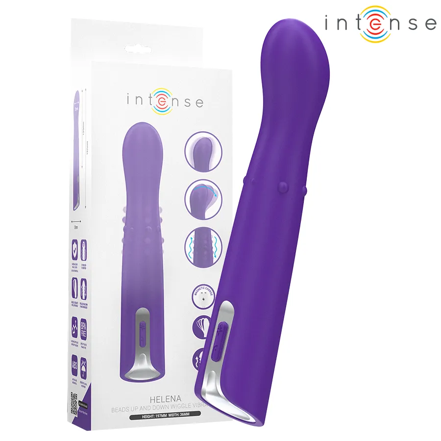 INTENSE - VIBRATEUR HELENA BEADS UP & DOWN WIGGLE 13,5 CM