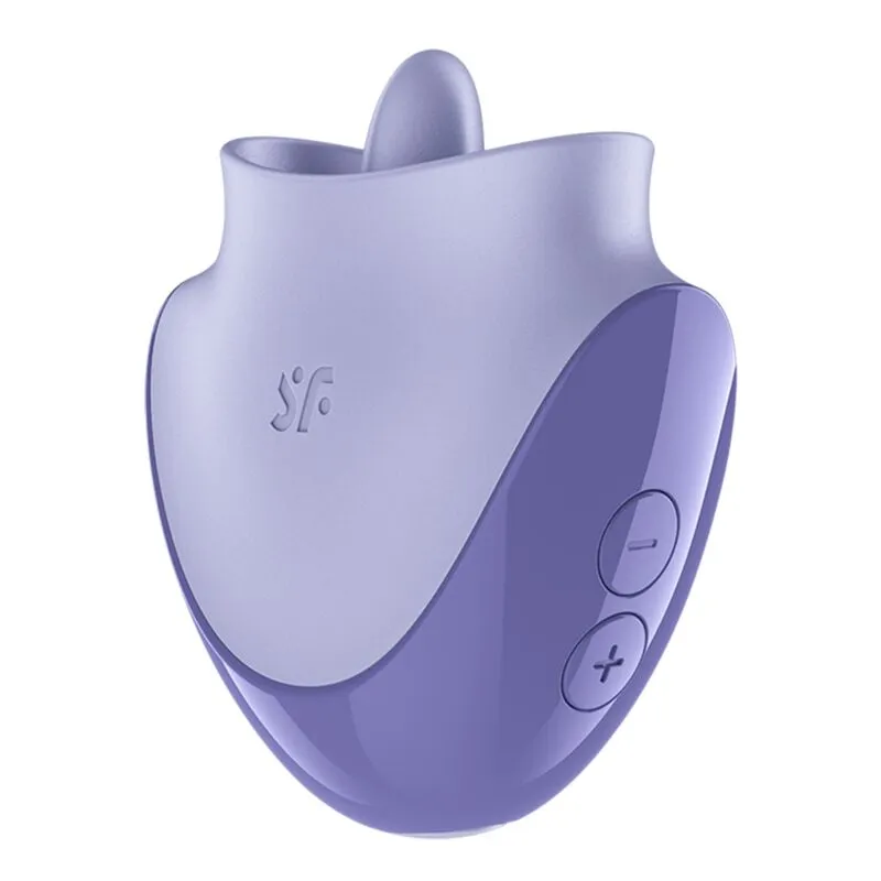 SATISFYER - TONGUE DANCER STIMULATEUR CLITORIAL AVEC VIBRATIONS ET PULSATIONS LILAS