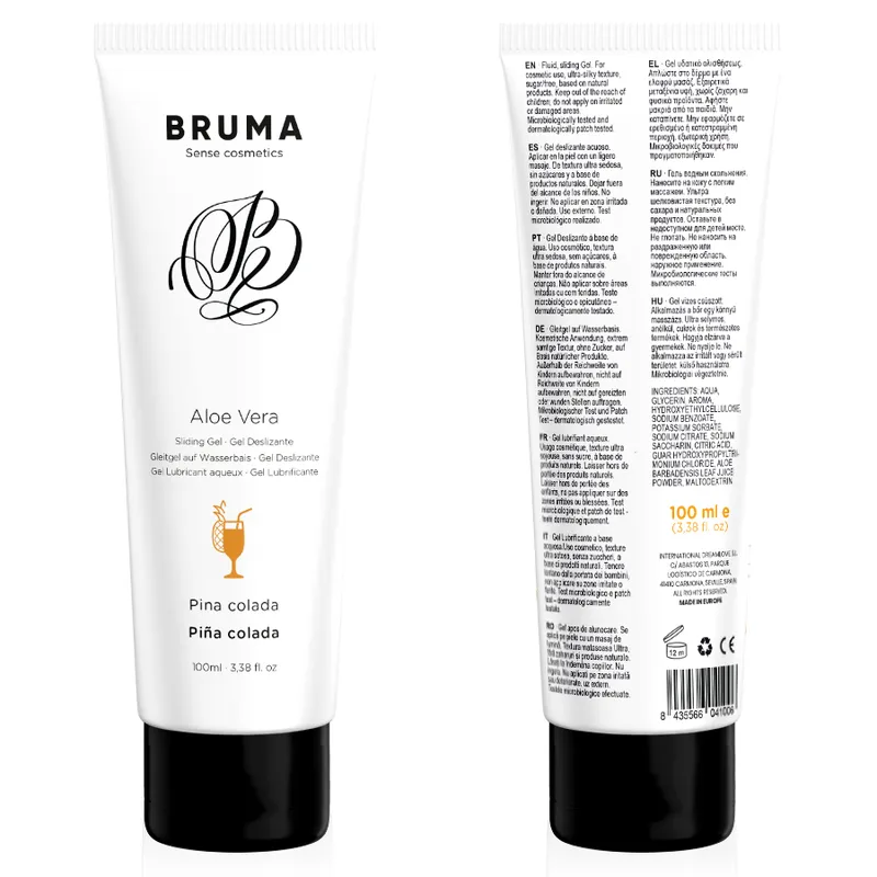 BRUMA - GEL GLISSANT À L''ALOE VERA SAVEUR PINA COLADA 100 ML