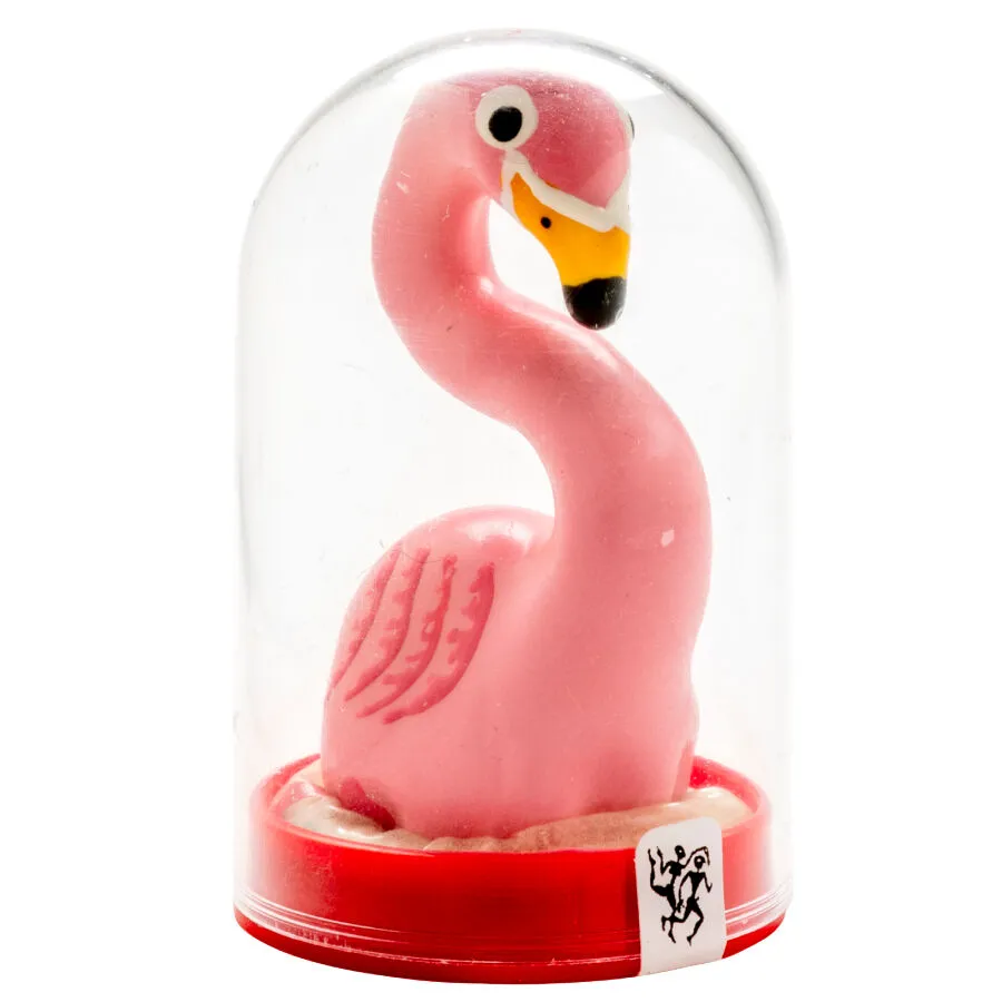 CONDOMERIE - PRÉSERVATIFS FANTAISIE PEINTS À LA MAIN ROSE FLAMANT