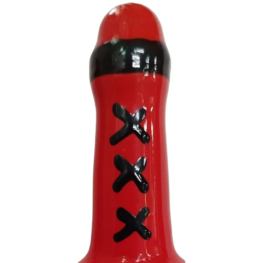 CONDOMERIE - PRÉSERVATIFS FANTAISIE PEINTS À LA MAIN AMSTERDAM ROUGE