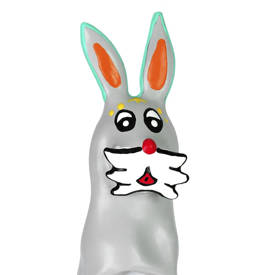 CONDOMERIE - PRÉSERVATIFS FANTAISIE PEINTS À LA MAIN EN FORME DE LAPIN XL