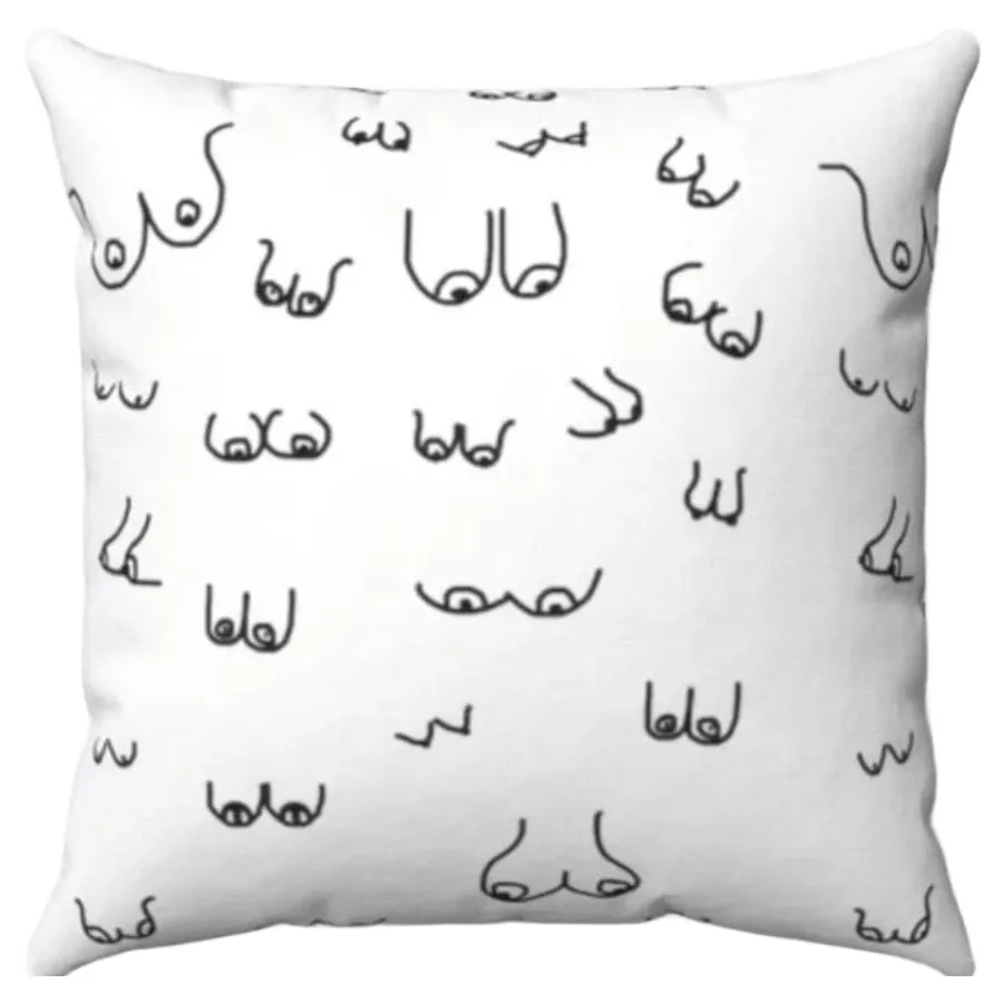 DIABLO PICANTE - COUSSIN DE SEINS 30 X 30 BLANC