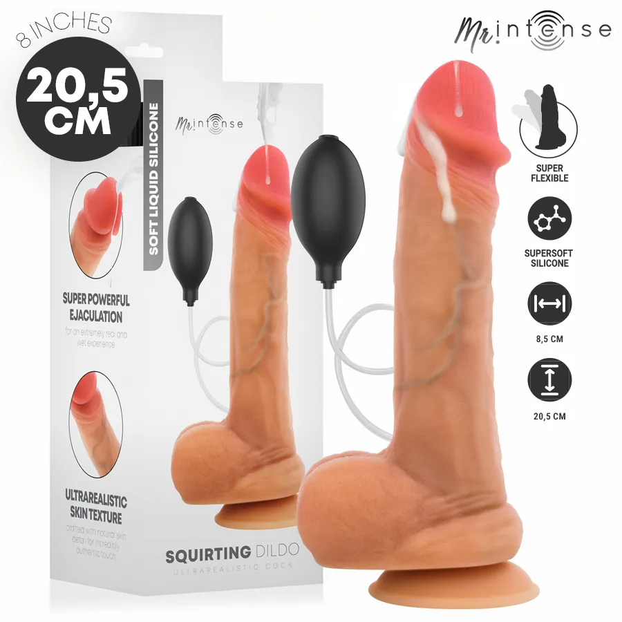 MR INTENSE - DANNY GODEMICHET ÉJACULANT EN SILICONE 20,5 CM -Ø- 4 CM