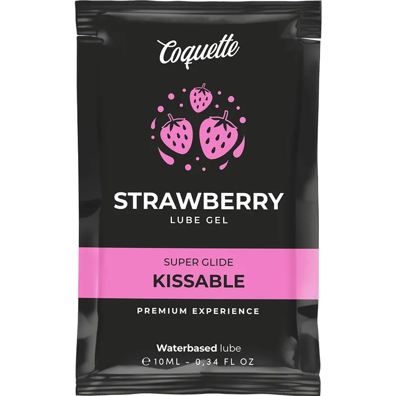 COQUETTE COSMETICS - LUBRIFIANT KISSABLE BASE DEAU DE FRAISE POCHE 10 ML