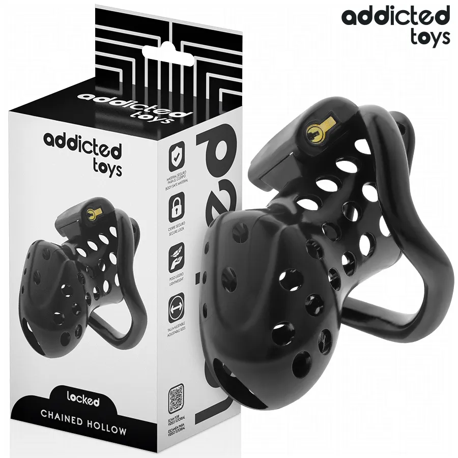 ADDICTED TOYS LOCKED - À PÉNIS CREUSE ENCHAÎNÉE 10,5 CM