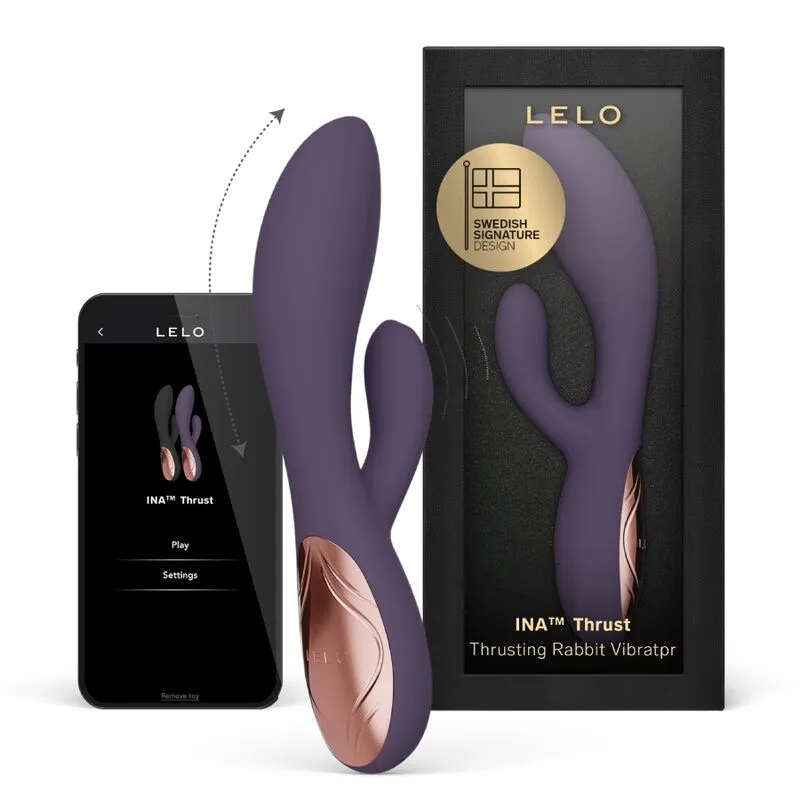 LELO - INA THRUST RABBIT VIBRATEUR À POUSSÉE VIOLET