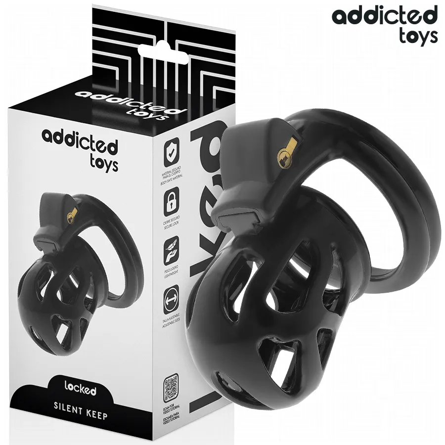 ADDICTED TOYS LOCKED - CAGE À PÉNIS SILENCIEUSE 7,5 CM
