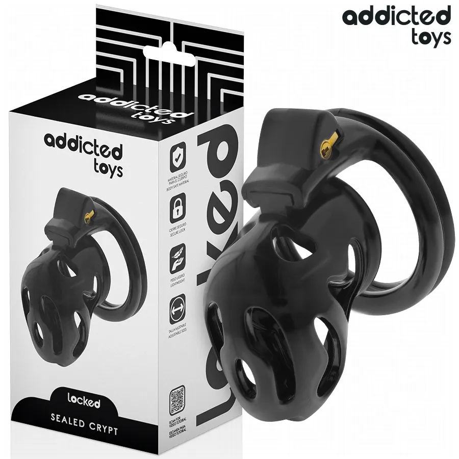 ADDICTED TOYS LOCKED - À PÉNIS CRYPTÉE VERROUILLÉE ET SCELLÉE 8 CM