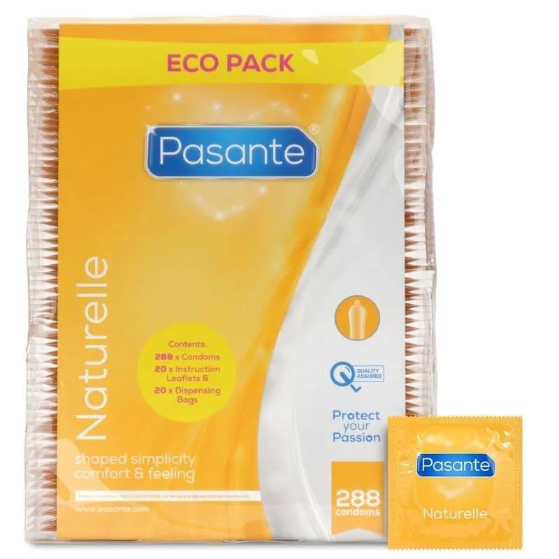 PASANTE - PRÉSERVATIFS ECO PACK NATURELLE SAC 288 UNITÉS