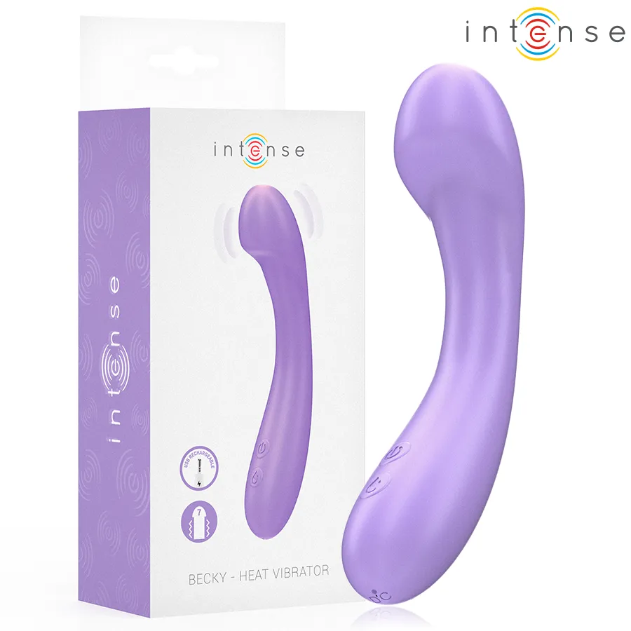 INTENSE - BECKY VIBRATEUR 19 CM CHAUFFANT 7 VIBRATIONS VIOLET