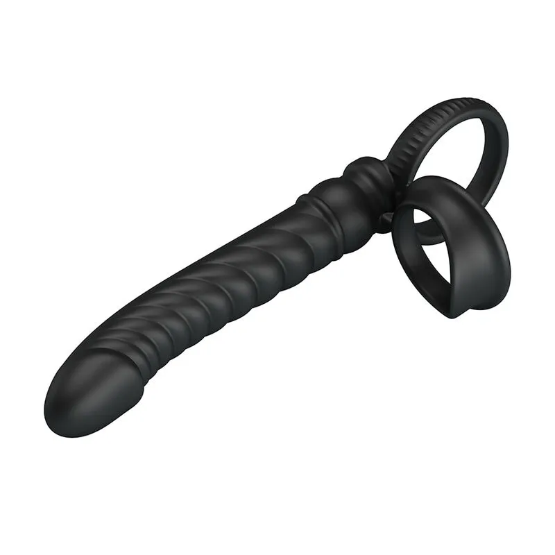 PRETTY LOVE - VIBRATEUR ANAL MERRITT AVEC ANNEAU ET VIBRATION NOIR