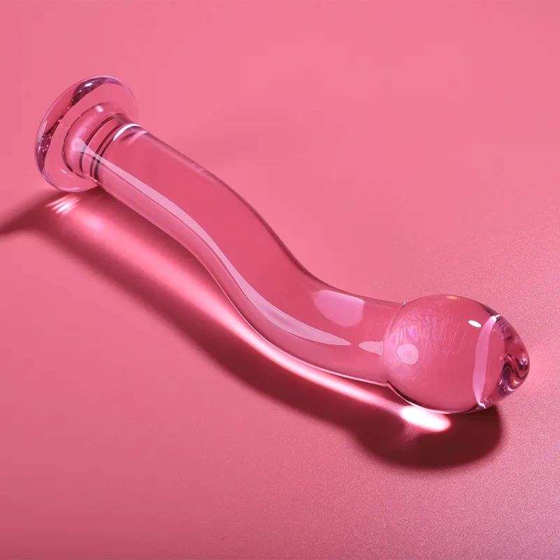 NEBULA SERIES BY IBIZA - MODÈLE 18 GODE EN VERRE BOROSILICATE ROSE 18.5 CM -O- 3.5 CM