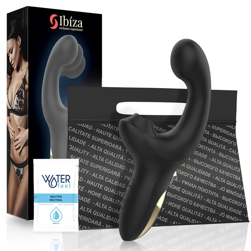 IBIZA - VIBRATEUR À MOUVEMENTS DE DOIGTAGE ET À PULSATIONS AVEC STIMULATION CLITORIALE PAR MOUVEMENTS DE DOIGTAGE ET STIMULATION CLITORIALE PAR PULSATIONS