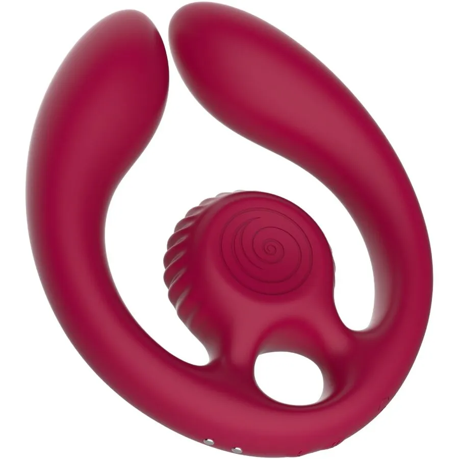 SNAIL VIBE - GIZI DUO STIMULATEUR POUR COUPLES TÉLÉCOMMANDE BOURGOGNE