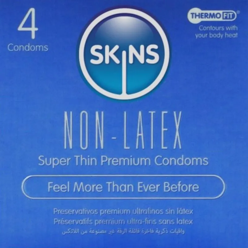 SKINS - LOT DE 4 PRÉSERVATIFS SANS LATEX