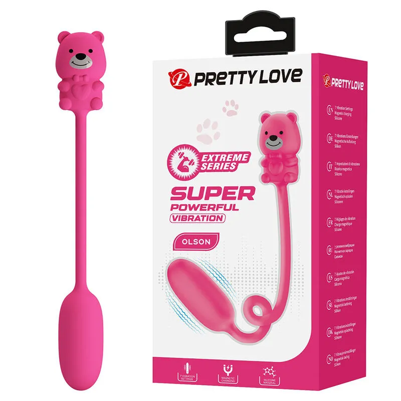 PRETTY LOVE - VIBRATEUR BALLE RECHARGEABLE OLSON AVEC TÉLÉCOMMANDE FILAIRE ROSE