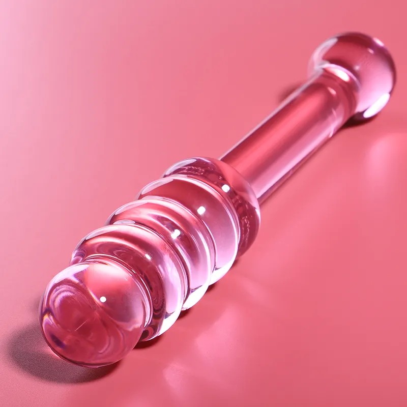 NEBULA SERIES BY IBIZA - MODÈLE 20 GODE EN VERRE BOROSILICATE ROSE 20.5 CM -O- 3 CM