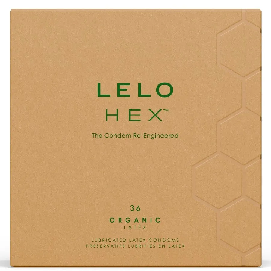 LELO - HEX BOÎTE DE PRÉSERVATIFS BIOLOGIQUES 36 UNITÉS