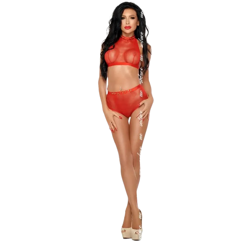 ME-SEDUCE - MONA SET ROUGE XXL/XXXL