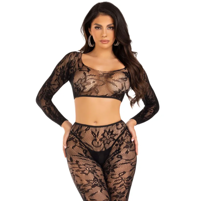 LEG AVENUE - ENSEMBLE HAUT COURT ET COLLANTS