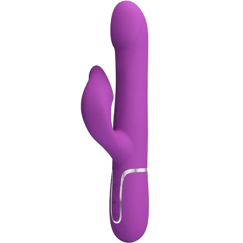 PRETTY LOVE - VIBRATEUR ET STIMULATEUR MULTIFONCTION 4 EN 1 VIOLET
