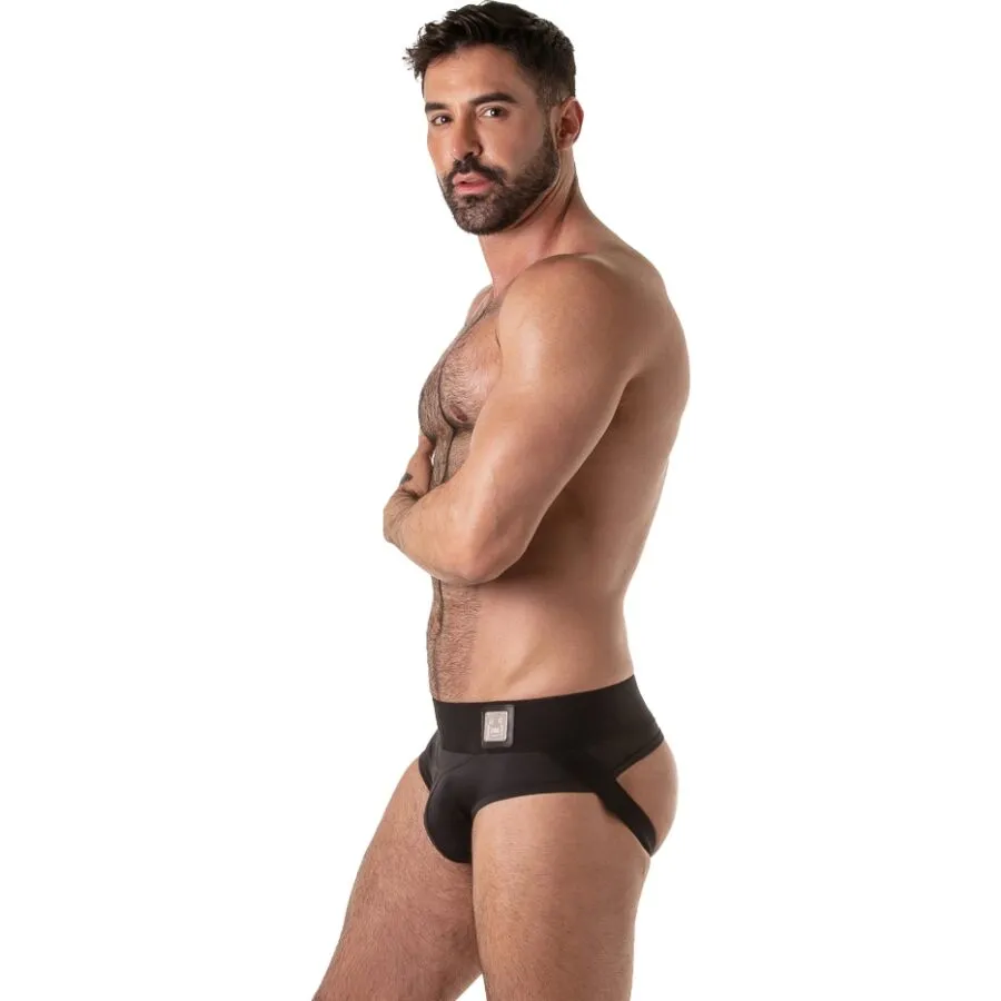 LOCKER GEAR - SLIP DE SPORT NOIR À CEINTURE LARGE S