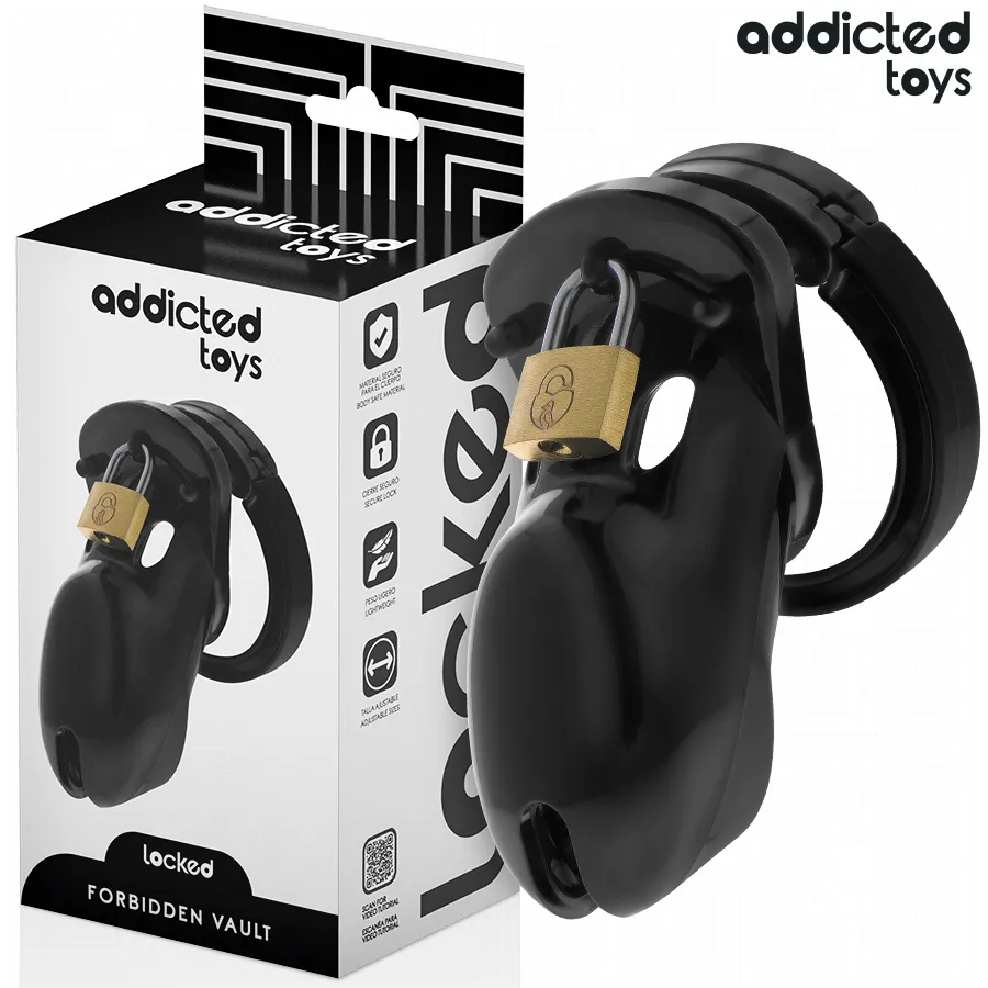 ADDICTED TOYS LOCKED - CAGE À PÉNIS INTERDITE 10 CM