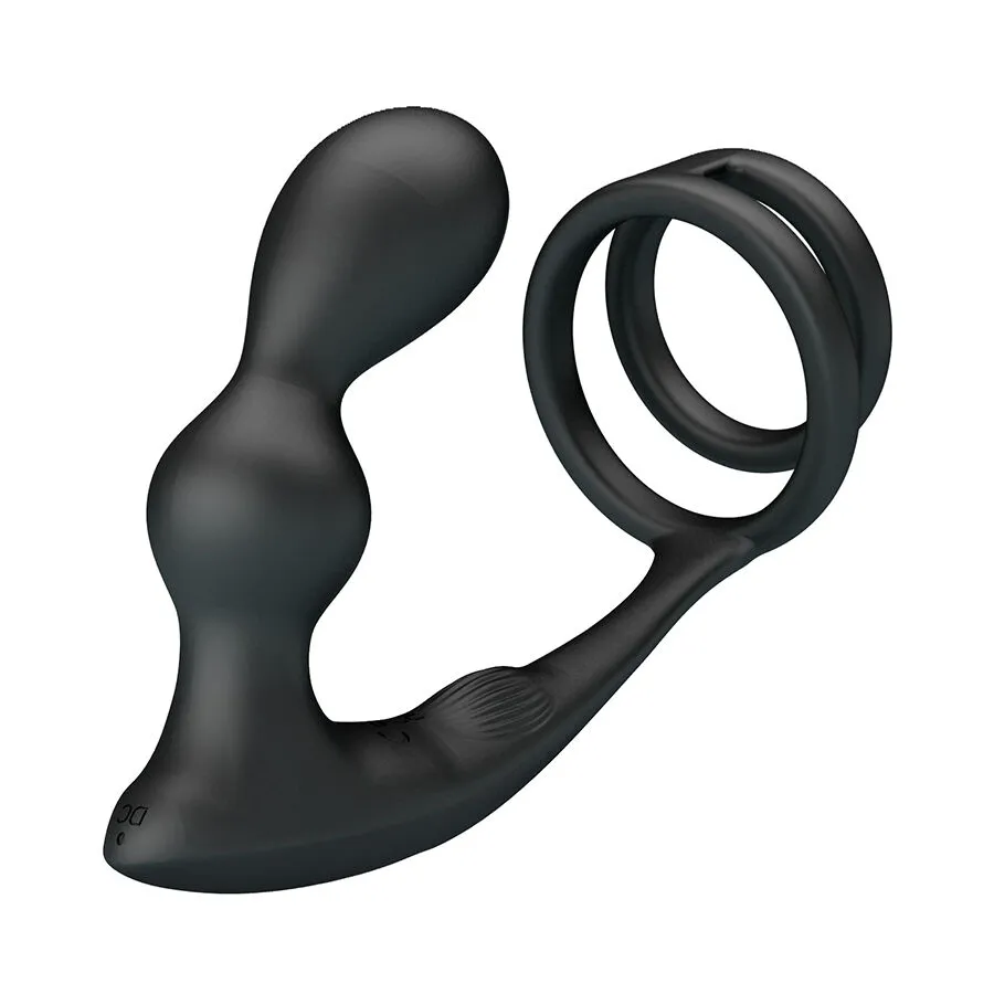 MR PLAY - PLUG ANAL VIBRANT AVEC ANNEAU PÉNIS ET TÉLÉCOMMANDE