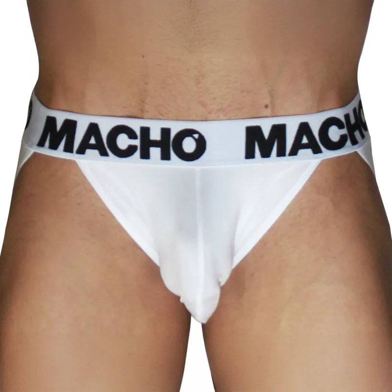 MACHO - MX29BL JOCK BLANC + BLANC M