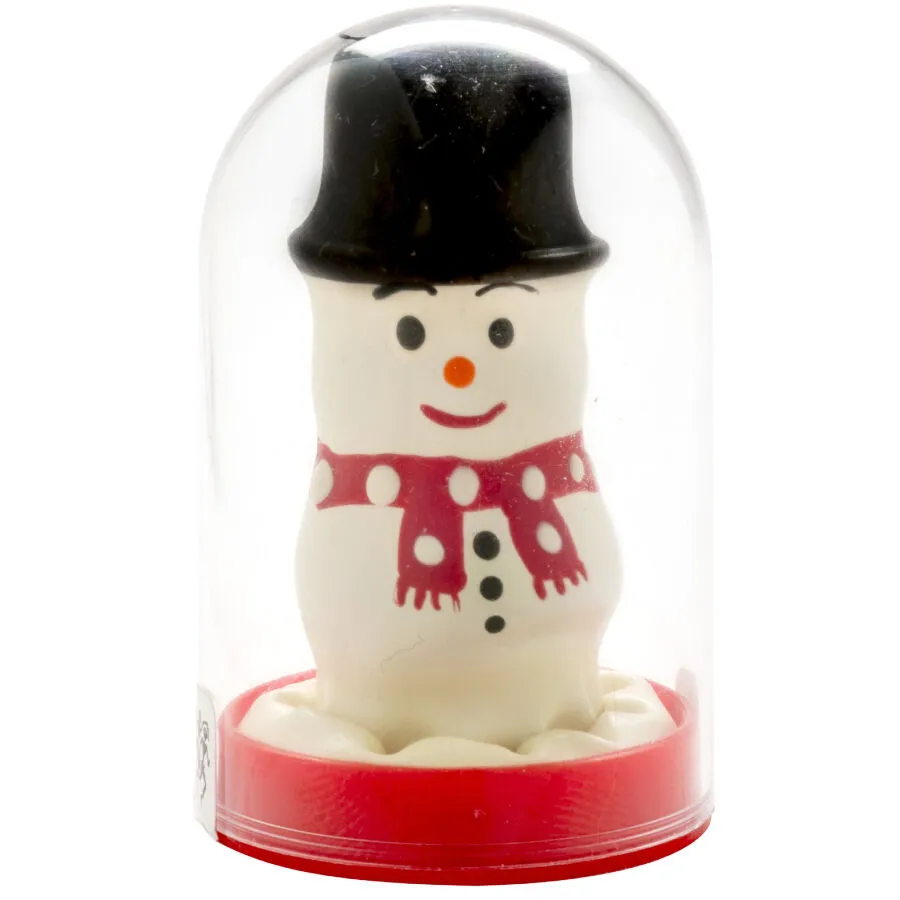 CONDOMERIE - PRÉSERVATIFS FANTAISIE PEINTS À LA MAIN BONHOMME DE NEIGE