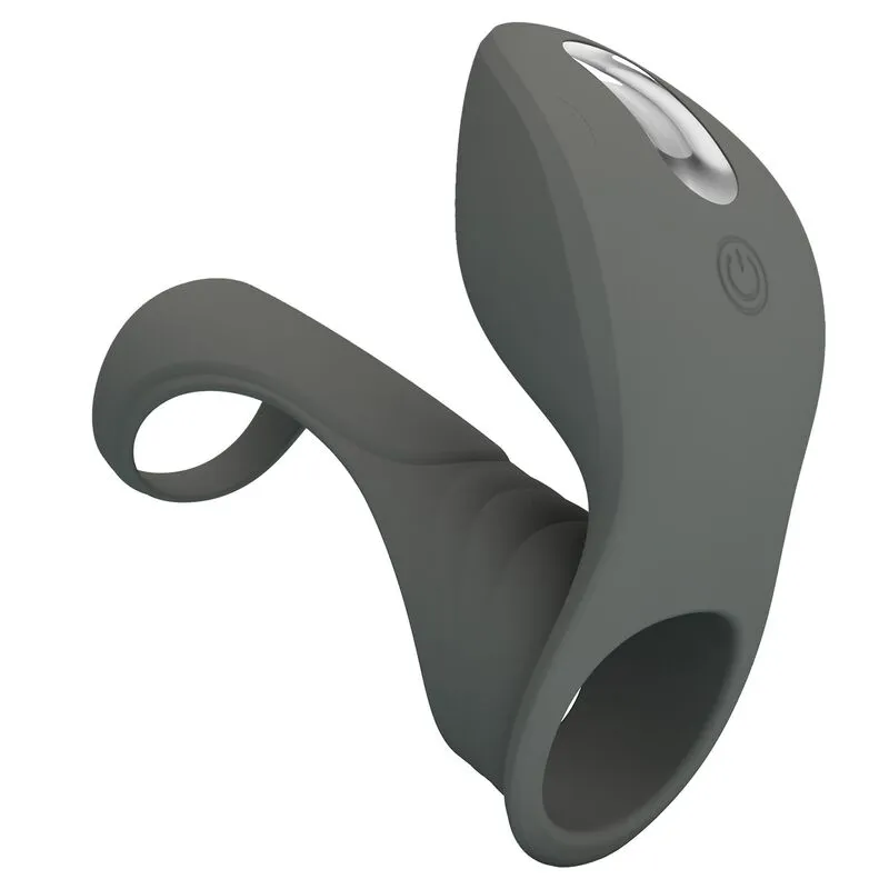 PRETTY LOVE - ANNEAU VIBRANT RECHARGEABLE AVEC DOUBLE STIMULATEUR