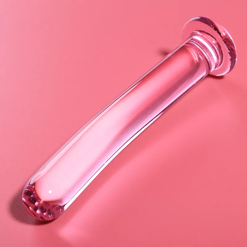 NEBULA SERIES BY IBIZA - MODÈLE 17 GODE EN VERRE BOROSILICATE ROSE 18.5 CM -O- 3 CM