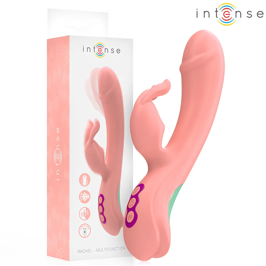INTENSE - RACHEL VIBRATEUR RABBIT 5 VIBRATIONS ROSE