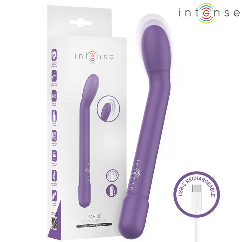 INTENSE - STIMULATEUR DE POINT G RECHARGEABLE KARLIE VIOLET
