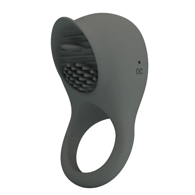 PRETTY LOVE - ANNEAU VIBRANT RECHARGEABLE AVEC STIMULATION ORALE