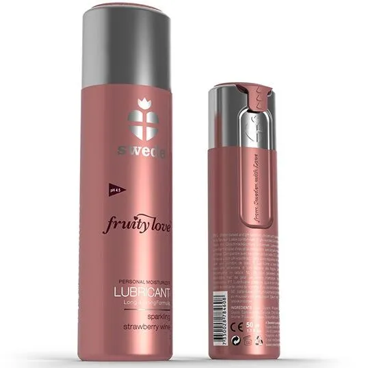 SWEDE - FRUITY LOVE LUBRIFIANT VIN MOUSSEUX FRAISE 100 ML
