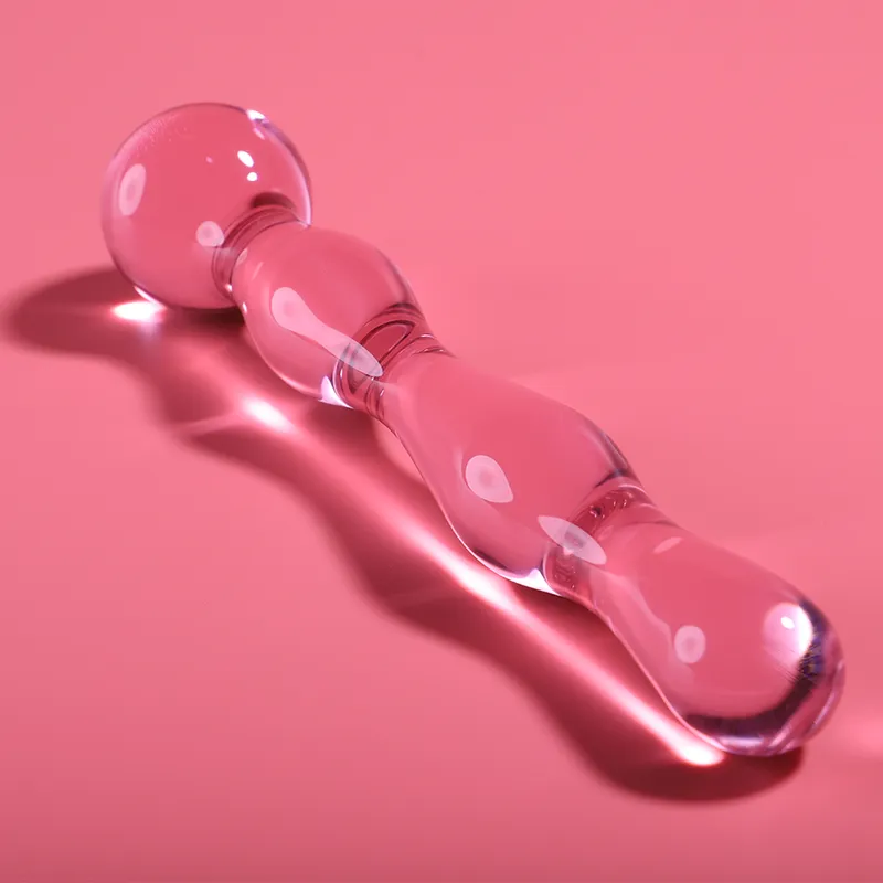 NEBULA SERIES BY IBIZA - MODÈLE 13 GODE EN VERRE BOROSILICATE ROSE 18 CM -O- 3.5 CM
