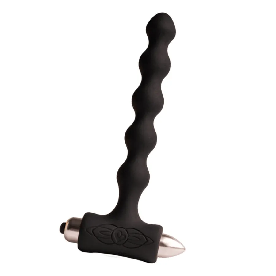 ROCKS-OFF - PETITE SENSATIONS PERLES ANAL PLUG VIBRATEUR NOIR