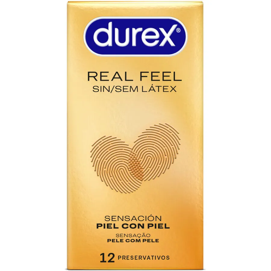 DUREX - PRÉSERVATIFS REAL FEEL SANS LATEX 12 UNITÉS