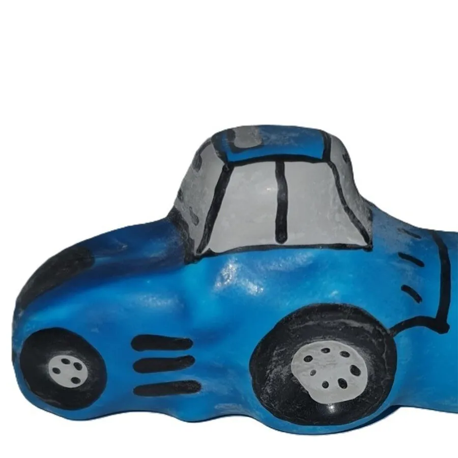 CONDOMERIE - PRÉSERVATIFS FANTAISIE PEINTS À LA MAIN TRACTEUR BLEU XL