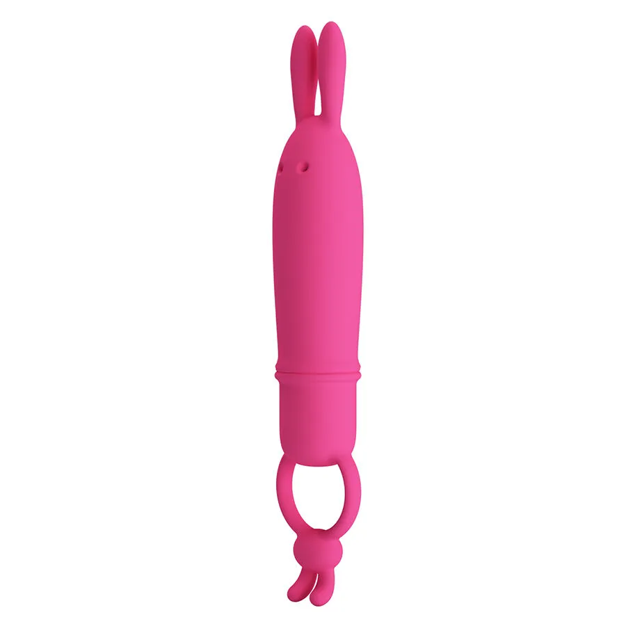 PRETTY LOVE - DELIA VIBRATEUR RABBIT AVEC ANNEAU DE RÉSISTANCE