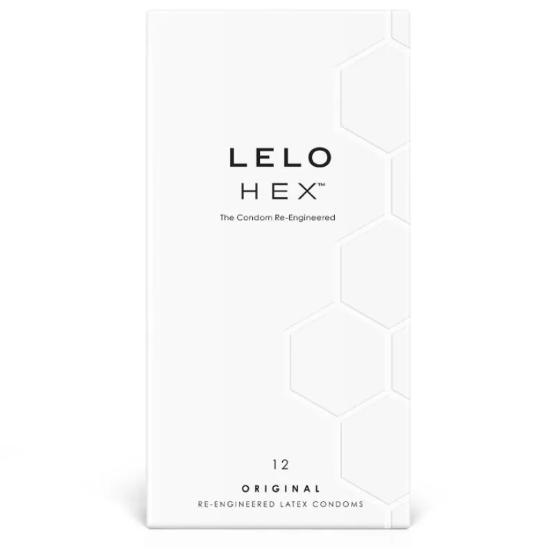 LELO - BOÎTE DE PRÉSERVATIFS HEX 12 UNITÉS